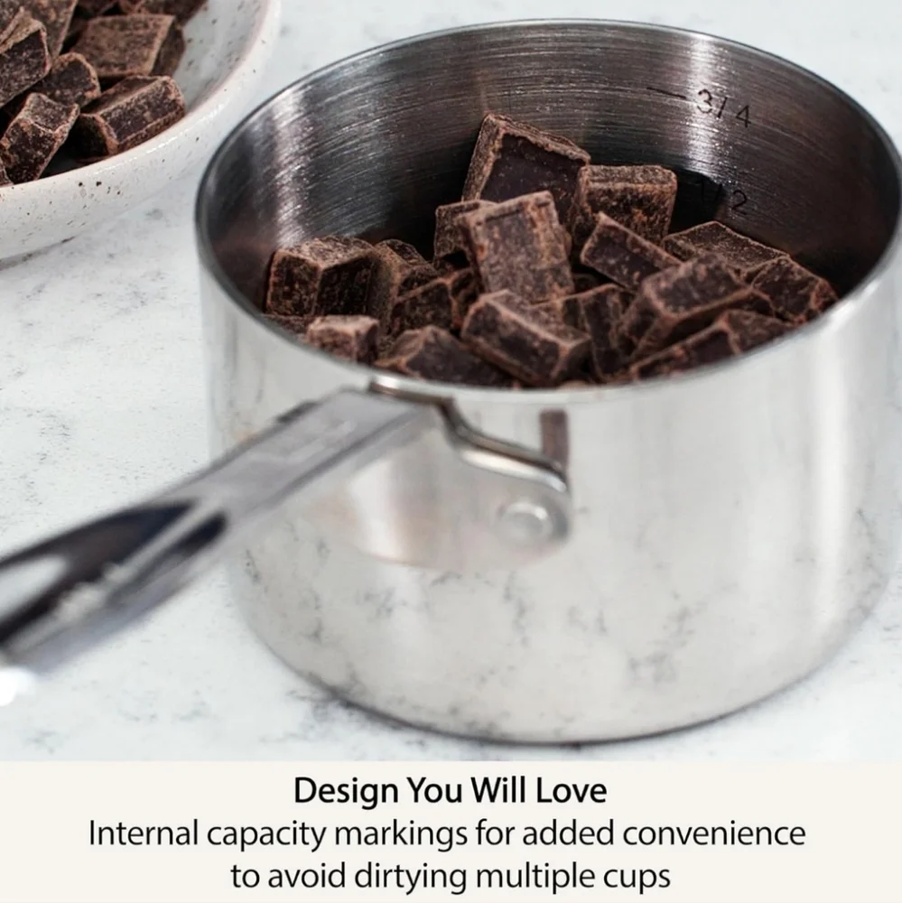 All-Clad standard measuring cup set of 4 stainless steel - NEW with tags!